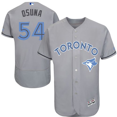 Blue Jays #54 Roberto Osuna Grey Flexbase Authentic Collection Father's Day Stitched MLB Jersey